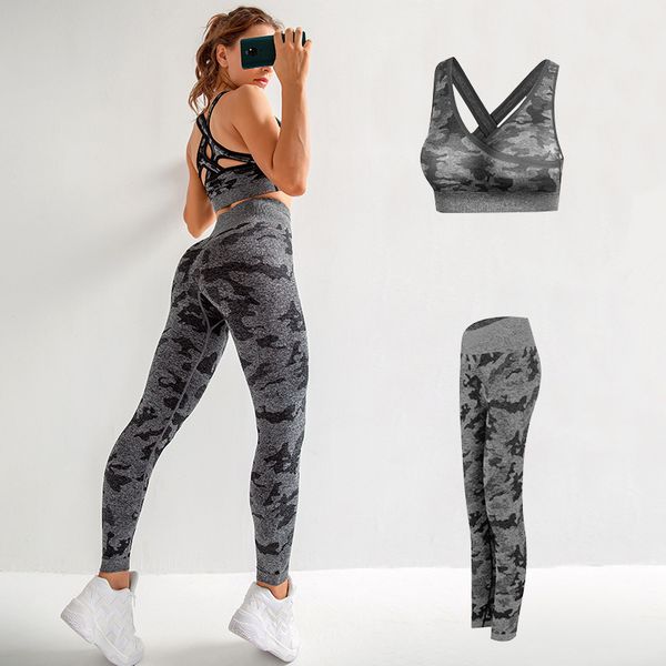 

seamless yoga set women tight hip lift fitness leggings high strength sports bra women fitness clothing ropa deportiva mujer gym, White;red