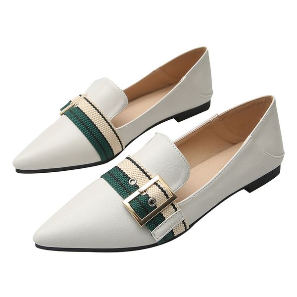 

flat single shoes female 2020 autumn net red small female korean version wild summer pointed big size women's shoes 41-43, Black