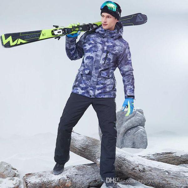 

2020 new winter ski suit men windproof waterproof snow clothes warm skiing set snowboarding suits male thermal outdoor ski jackets + pants