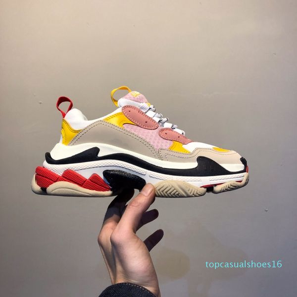 

2019 fashion casual shoes triple-s dad for men's women black sports designer triple s shoes size 36-45 t01