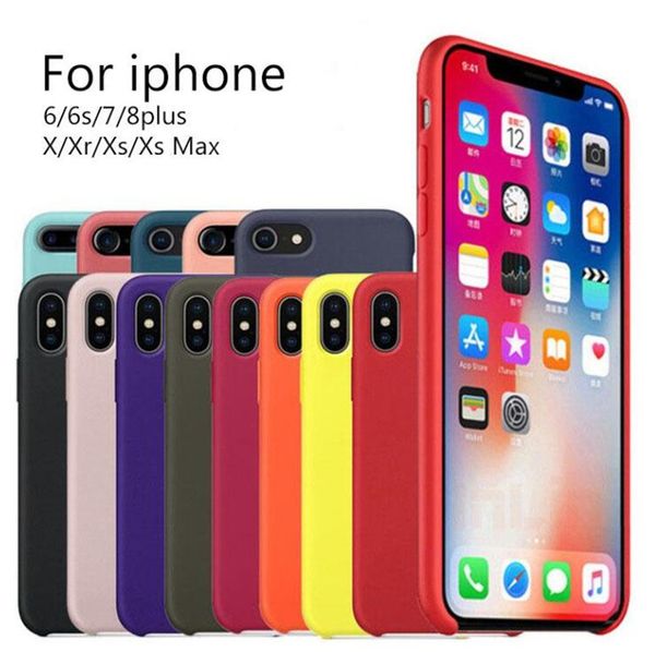 

official silicone cases for iphone 11 pro max 7plus 6 6s 7 8 plus with logo silicone cover for iphone 10 x xr xs max business coque fundas