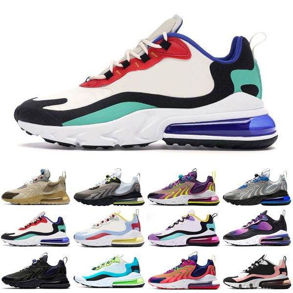 

270 react eng 270s men women running shoes travis scott neon triple black bauhuas athletic mens trainers sports sneakers runners
