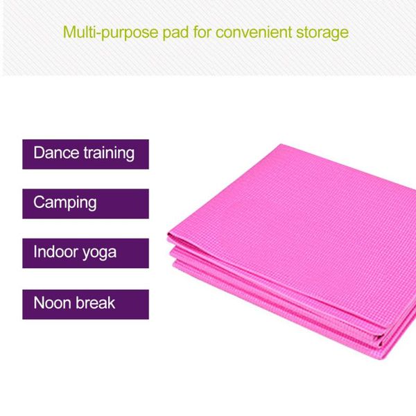 

yoga mats 4mm thick mat pvc anti-slip folding fitness carpet for exercise pilates indoor sports