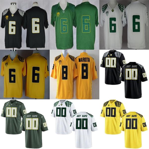 

пользовательские мужчины для женщин детей oregon ducks 8 маркус мариот 21 royce freeman 3 вернона адамс-младший сшитого любой nameno. трикот, Black;red