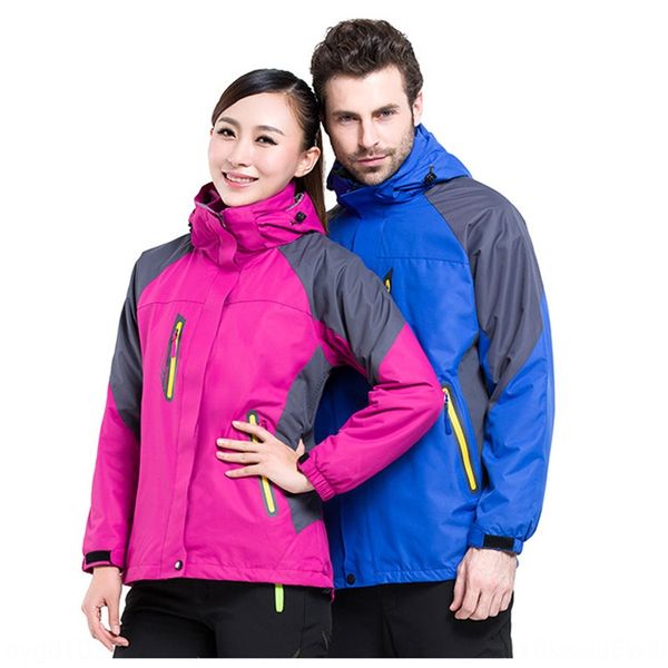 

outdoor three-in-one couple matching two-piece can outdoor three-in-one couple matching jacket jacket two-piece can, Blue;black