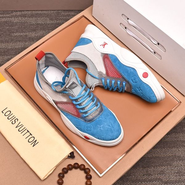 

2020 n6 fashion trend designer mens shoes leather mesh breathable comfortable outdoor shoes lace-up casual hiker shoes mens sneakers, Black