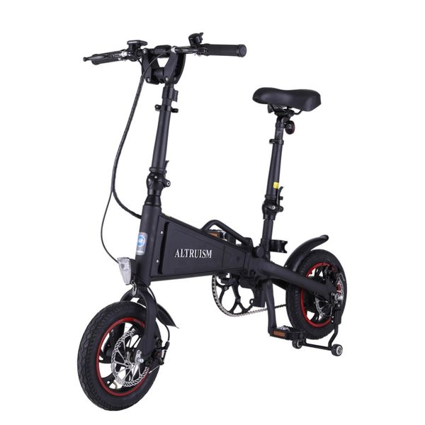 

altruism a1 36v*350w aluminum electric bicycle cycling watertight frame inside li-on battery folding ebike, Silver;blue