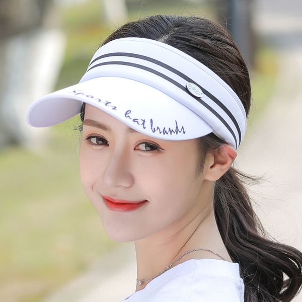 

women's new breathable protective sunshade empty sunshade portable outdoor sunscreen uv protection sports cap, Blue;gray