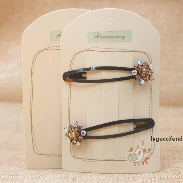

100pcs/lot 12.2*7.6cm diy flower pattern hair clip brooch jewelry display card fashion jewelry hair accessories package cards