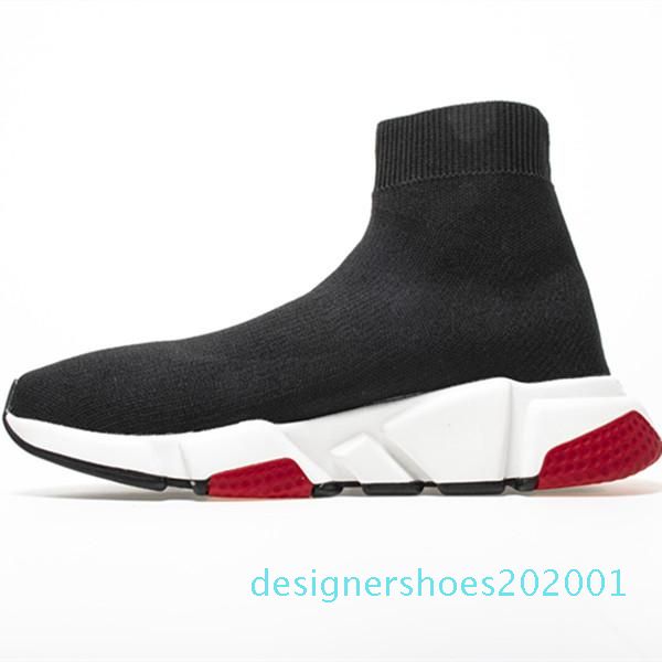 

with box 2019 speed runner shoes sock designer shoes triple black oreo red flat trainer men women shoes us4.5- us11.5 big cn09