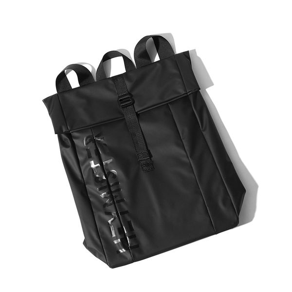 

men's and women's large volume roll mouth leisure travel bag fashion trend computer backpack single shoulder bag