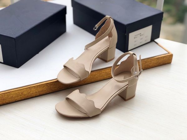 

summer women ankle strap sandals style genuine leather lady high heel shoes fashionable party sandals, Black
