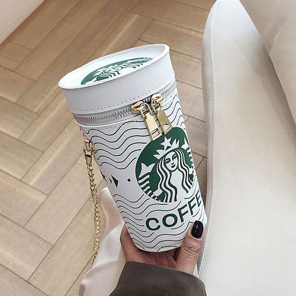 

женщины 2020 новой мода творческого чая с молоком чашки ведра мешка западного стилем девушка цепью сумка ct2008