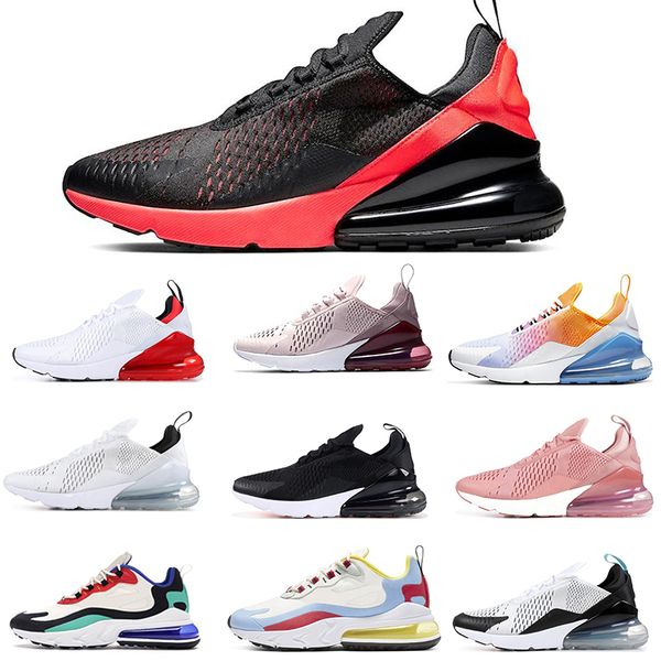 

running shoes 270 bred women pink color men black white summer gradient dusty cactus throwback future bauhaus fashion trainer sneakers 36-45, White;red