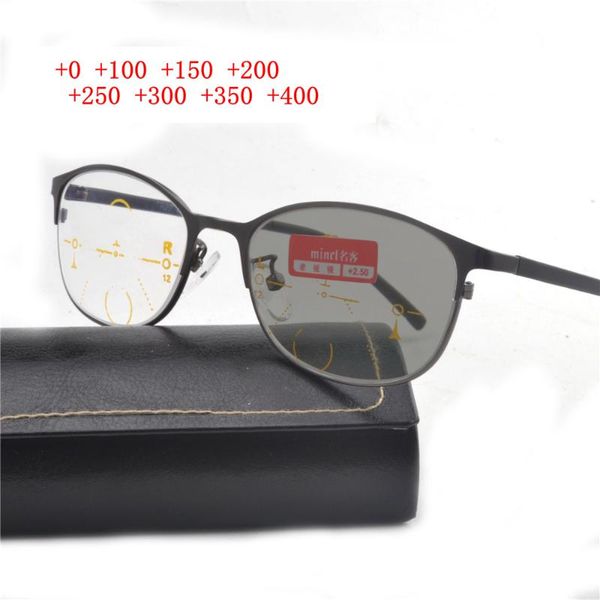 

outdoor pchromic progressive multifocal glasses men diopter reading glasses women points for reader near far sight nx, White;black