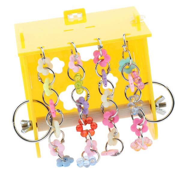 

1 pc parrot box training toy parrot educational chewing bell toy