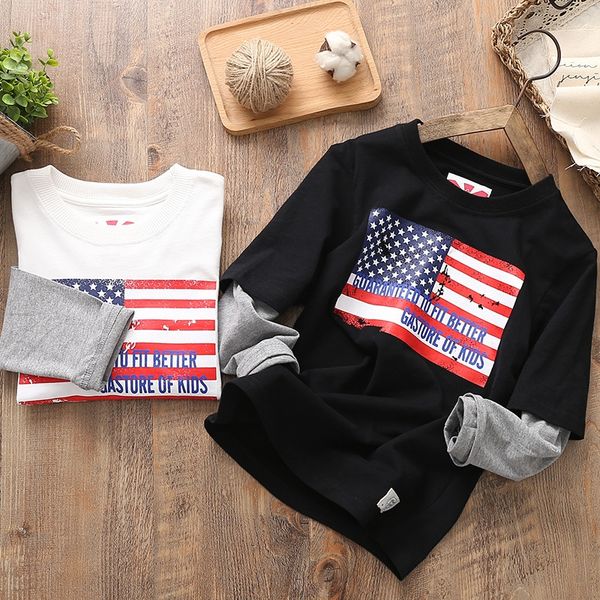 

boy long-sleeved boy's children's long-sleeved t-shirt in the big children's t-shirt tooyy children, Blue