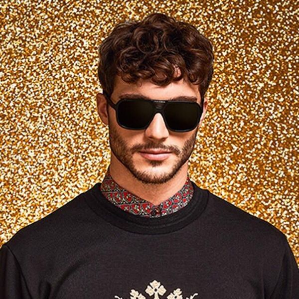 

4354 sunglasses for men fashion designer popular retro style uv protection lens frameless come with package, White;black
