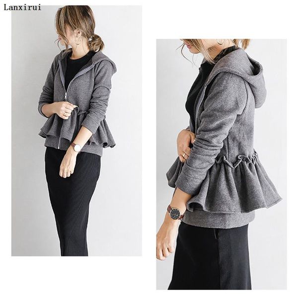 

women wool coat autumn new cashmere large size thin jacket spring mediun long solid color female cashmere outerwear, Black