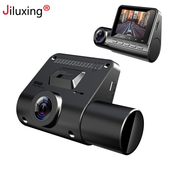 

jiluxing fhd 1080p car dvr with 1080p internal lens mini dash cam two vehicle camera video recorder 24-hour parking monitoring