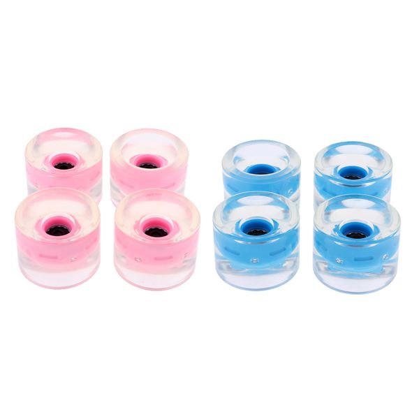 

8pcs 70mm light up street skateboard longboard wheels glow at night 78a