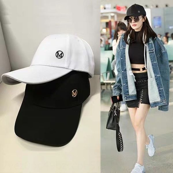 

mtnjy star yang mi same m-standard solid color washed cotton outdoor sunscreen sunscreen baseball baseball cap cap casual all-match street, Blue;gray