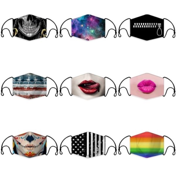 

reusable cotton face masks with breath valve pm2.5 mouth mask anti-dust fabric mask washable mask with filter#924