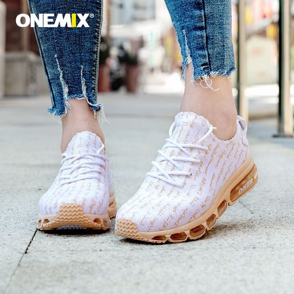 

onemix women trail running shoes knit air cushion athletic sports trainer jogging gym sneaker casual fast ing