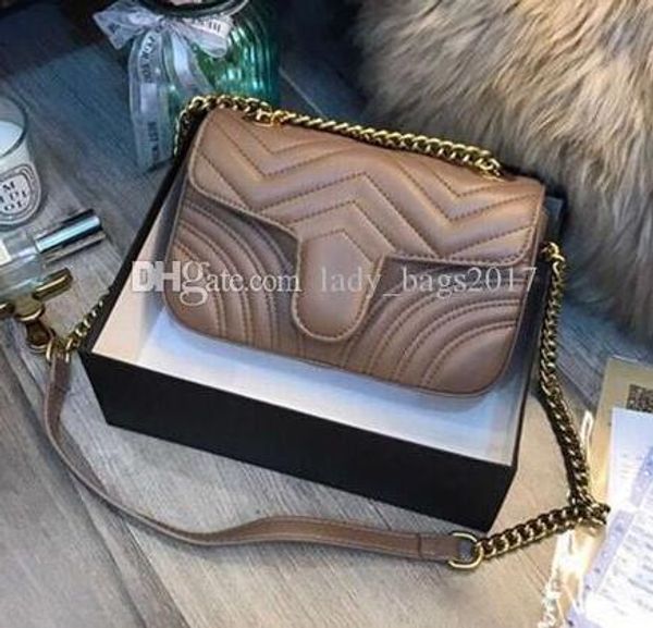 

2020newset women lady messenger bags love heart v wave pattern satchel genuine leather shoulder bag chain handbags purse
