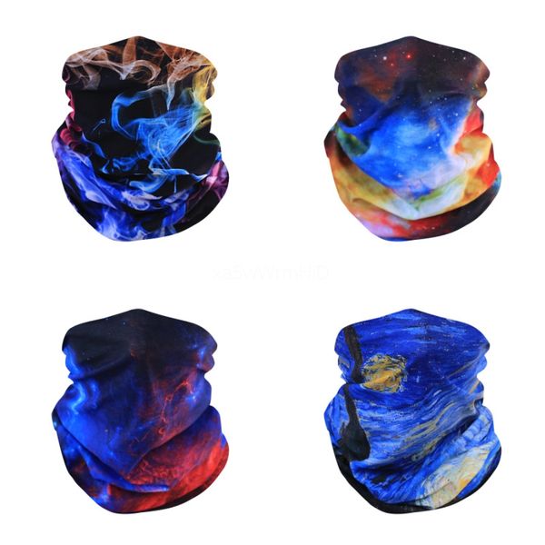 

outdoor quick dry sunshade head scarf digital printing fishing magic head scraf seamless anti-dust protective er#867, Black