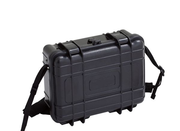 

portable tool box 227*182*84mm abs plastic sealed waterproof safety equipment case outdoor equipment dry box small black orange
