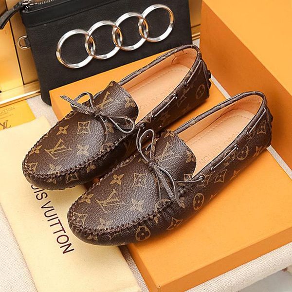 

2020 fashion shoes mens rubber soles chaussures pour hommes moccasins mens shoes casual design zapatos de hombre with box drop s