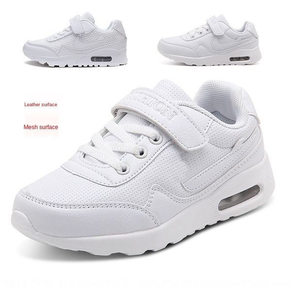 

autumn sneakers children's boys' children's sports shoes air cushion students' white shoes girls' breathable small, Black