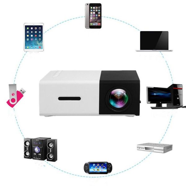 

led projector handheld home projectors high resolution audio micro sd card slot smart home cinema theater projector party favor ahf532