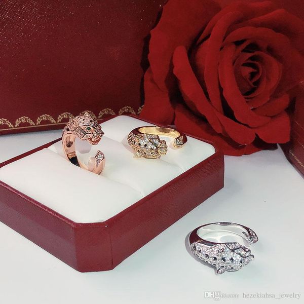 

personality domineering leopard bracelet women's ring money luxurious dance bracelet giving gifts golden rings, Silver