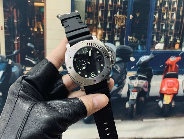 

44mm15mm мужские часы 316l нержавеющая сталь японское механическое движение для человека автоматические наручные часы специальные наручные ч, Slivery;brown