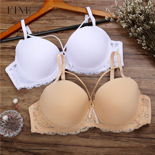 

bras for women smooth ultrathin 3/4 cup bra racerback deep v underwear b c cup bras lingerie charming 6 colors brassiere, Red;black