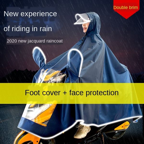 

hggfy outdoor cycling electric single double thickened bicycle conjoined male outdoor cycling electric motorcycle single poncho double, Red;brown