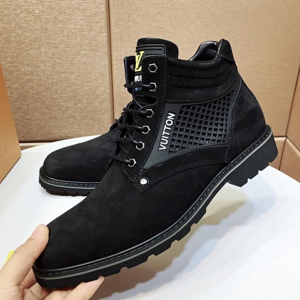 

fashion sneakers mens shoes boots chaussures pour hommes breathable mens shoes fashion type oberkampf ankle boot zapatos de hombre fast ship, Black