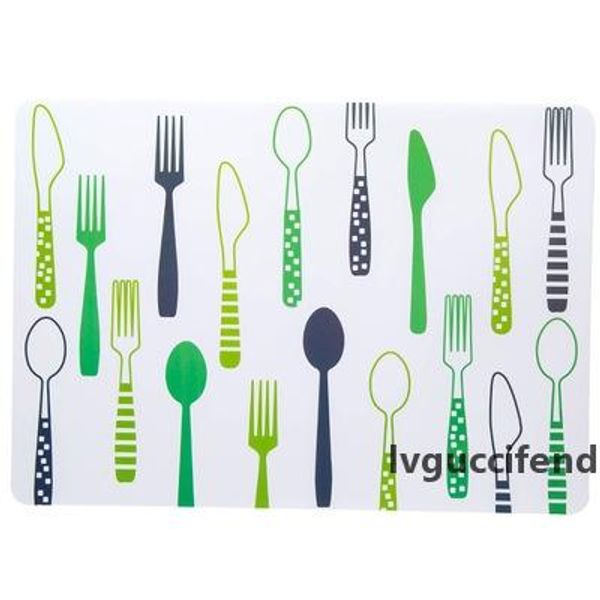 

dhl rectangle cartoon placemats washable pvc heat resistant table mats kitchen tablemats effective table protecting cover