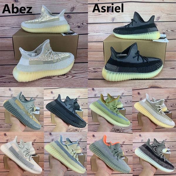 

new kanye west running shoes abez asriel eliada sulfur oreo cinder linen desert sage marsh reflective men women sneakers with box