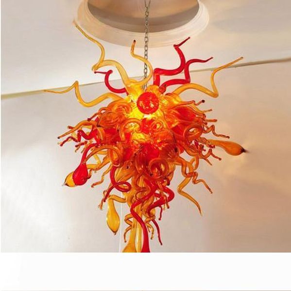 

modern rustic style art blown glass hanging chandelier lamp with led light source for casino bar church l and home decoration