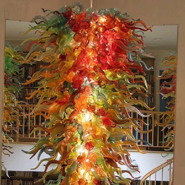

l decor lamp large glass chandelier light modern crystal art blown murano hanging led dale chihuly style chandeliers