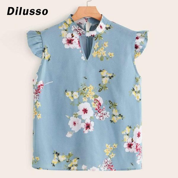 

hollow out o-neck print floral shirt plus size retro women loose casual fashion ladies blous #d3, White