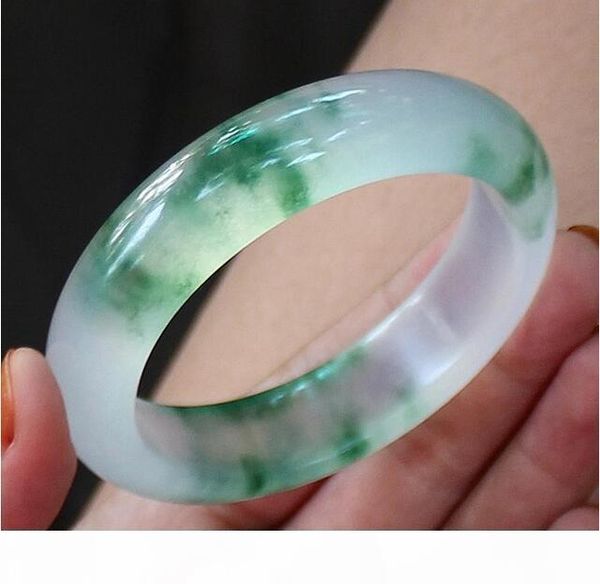 

wholesale - natural burma ice floating flower jade jade bracelet female models special grade a, Silver