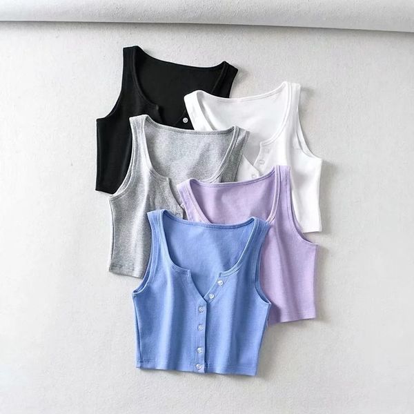

small high waist elastic cotton cardigan elastic cotton vest female slim v-neck short solid color navel q40, Camo