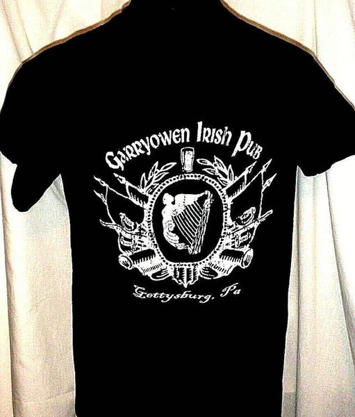 

garryowen irish pub gettysburg pa shirt size medium harp, Gray;blue