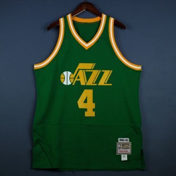 

дееве 100% пѬоиой днли mitchell ness джеѬи 46 l донован миелл джеѬи top basketball, Gray