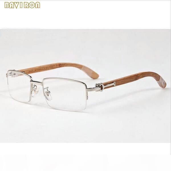 

with original box retro wood mens sunglasses for women designer buffalo horn glasses wood bamboo eyewear clear lens lunettes de soleil, White;black