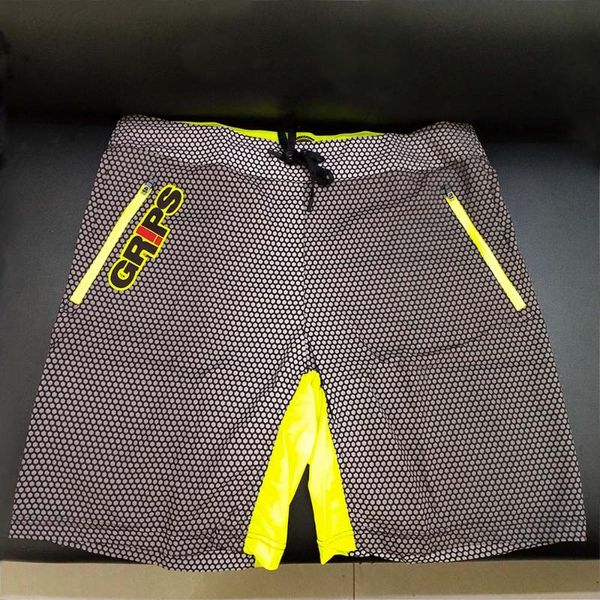 

letter printed shorts for men breathable kick boxing short pantalon muay thai grappling trunks gym spodenki fightwear, Blue